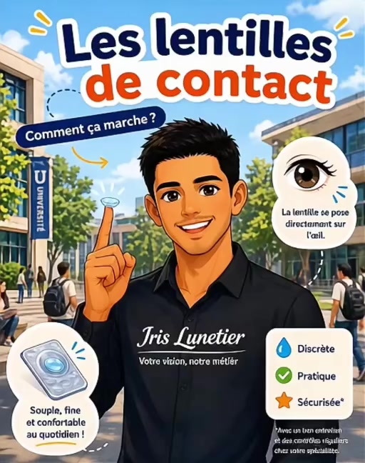 Les conseils lentilles d’IRIS Lunetier